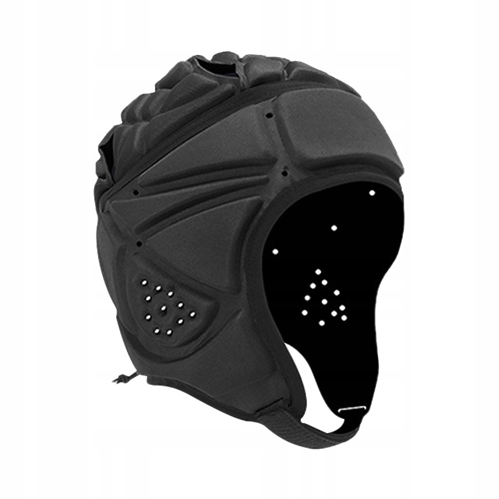 EVA Sponge Rugby Helmet Headprotect Ultralight Breathable Adjustable black