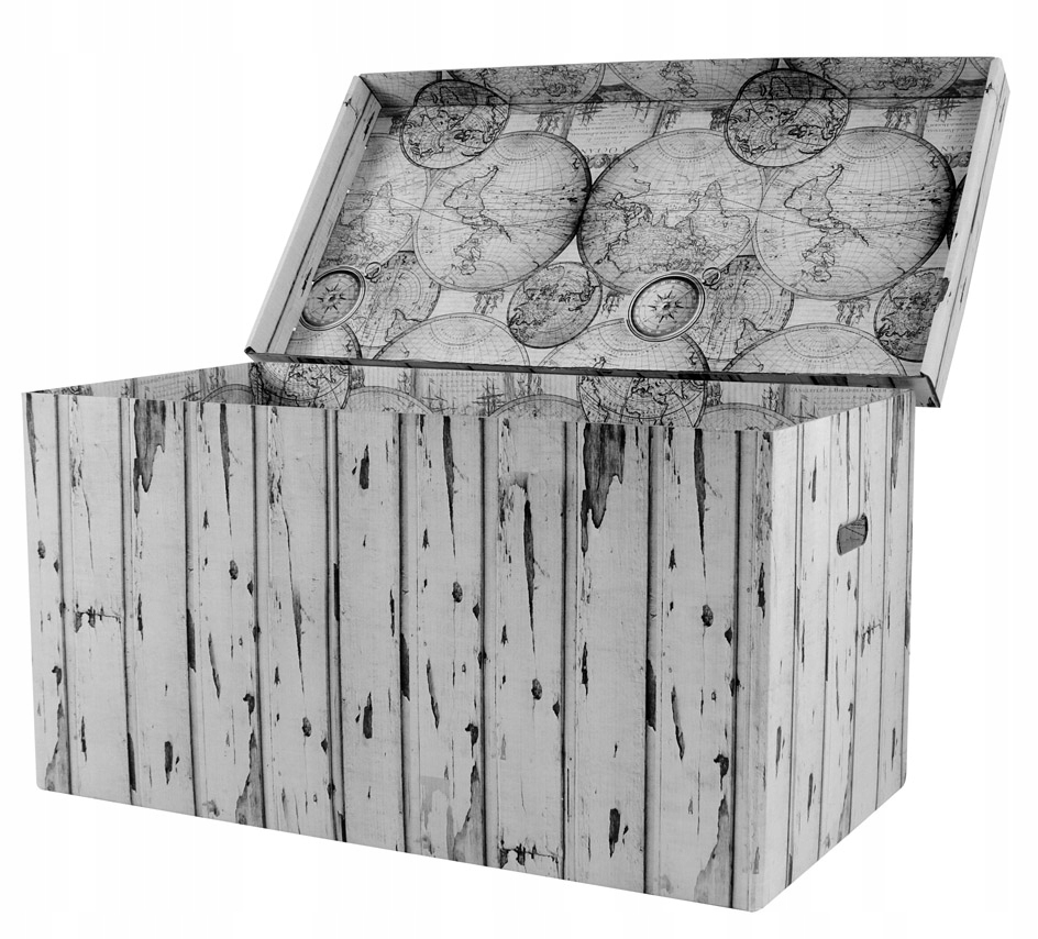 

Wielkie Pudło Skrzynia Kufer XXXL Brzoza Pojemnik