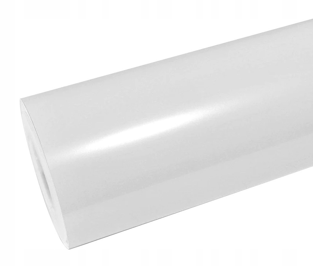 FOLIA BIAŁA DIAMENT METALLIC PERŁA 50 *152cm PET POŁYSK SAMOCHODOWA OKLEINA Długość 50 cm