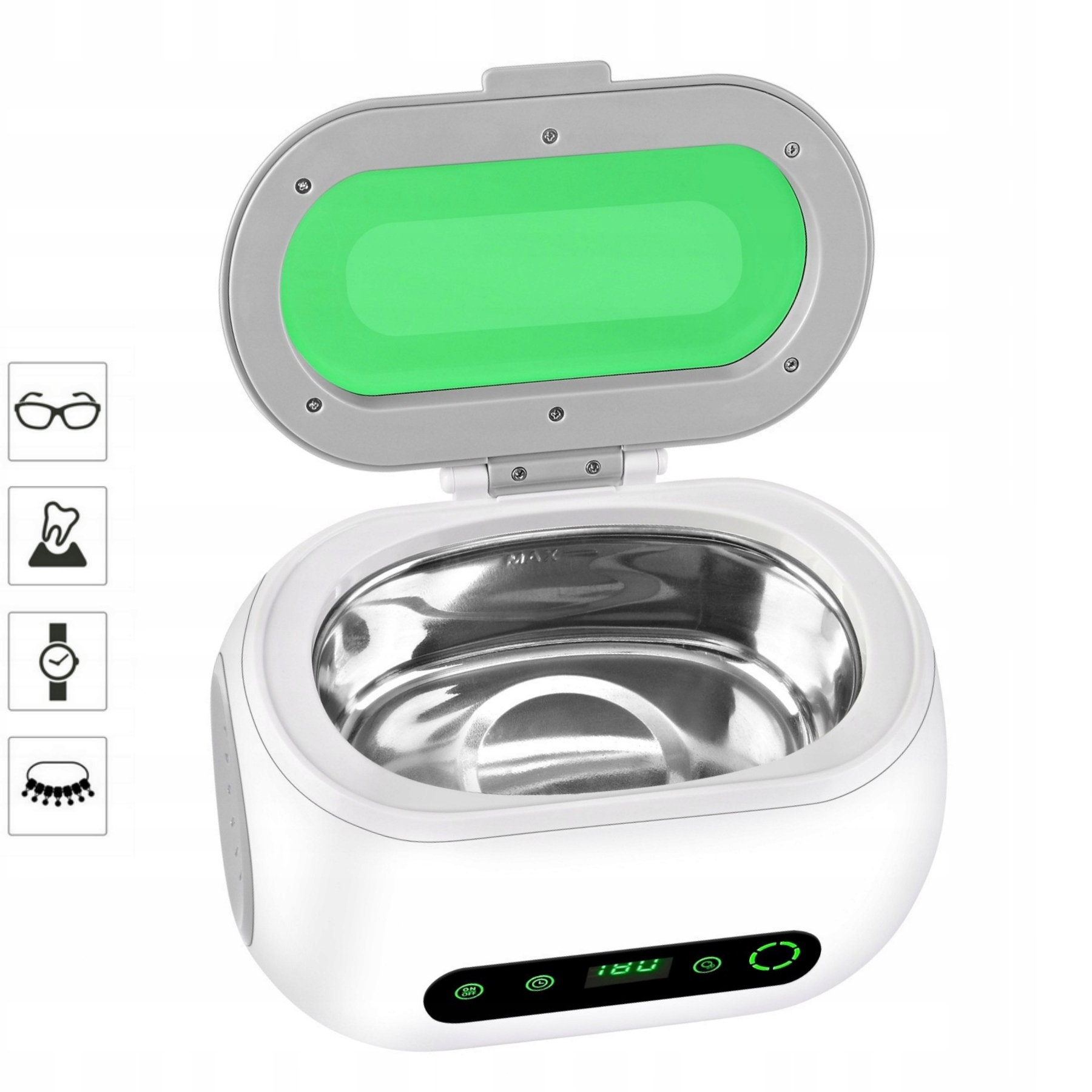 Ultrazvuková myčka na brýle a šperky, kosmetický sterilizátor