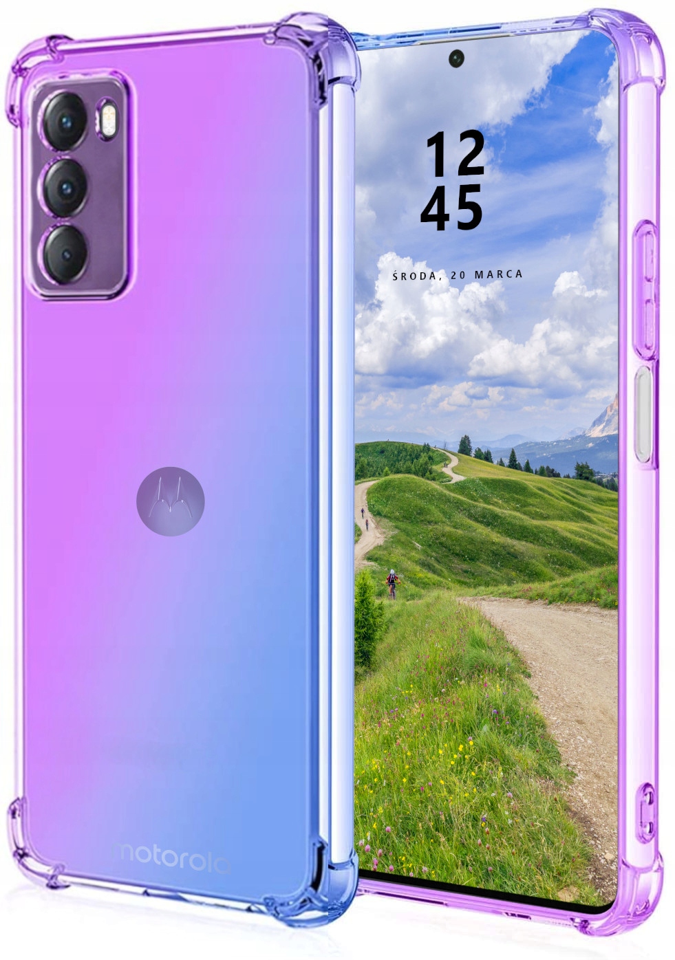 

Etui do Motorola G200 Mieniący Kolor Szkło