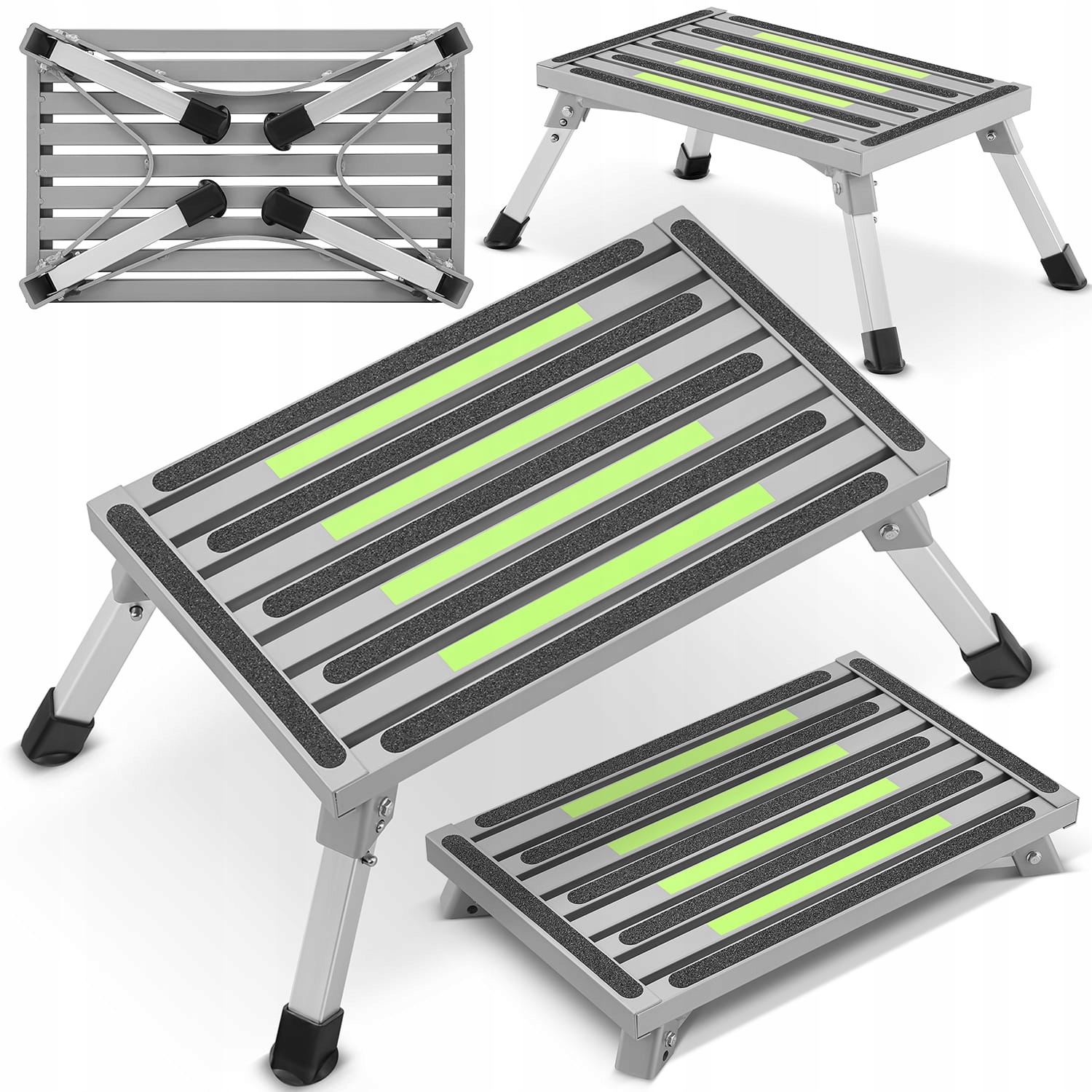 Žebřík, schodová stolička, plošina, skládací zvedací stupeň Higher