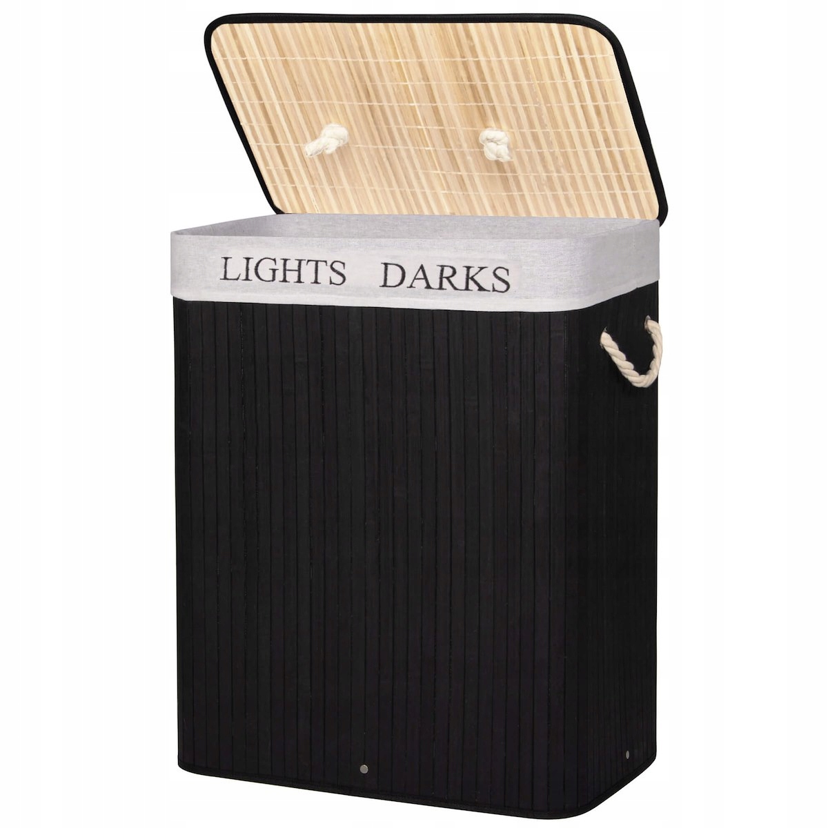 

Kosz Bambusowy Na Pranie Dwukomorowy Pojemnik 100L