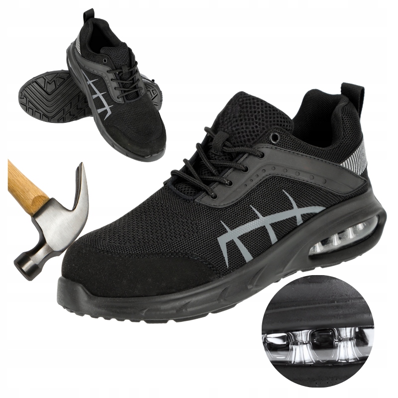 Pánské pracovní polobotky pro sportovní práci, prodyšné s Noskem Bozp Air