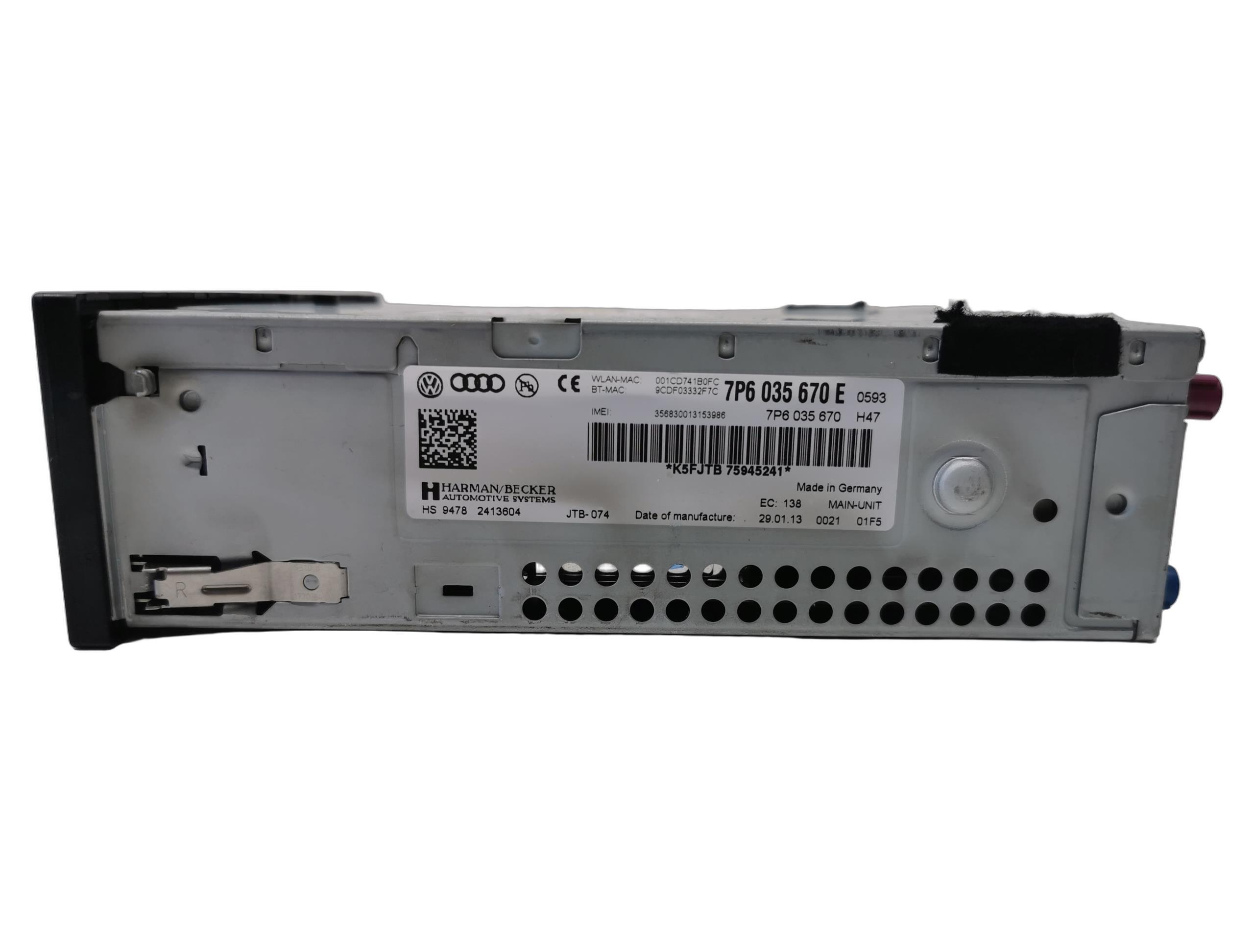 player navigation devices MMI SD VW TOUAREG II 7P 7P6035670E