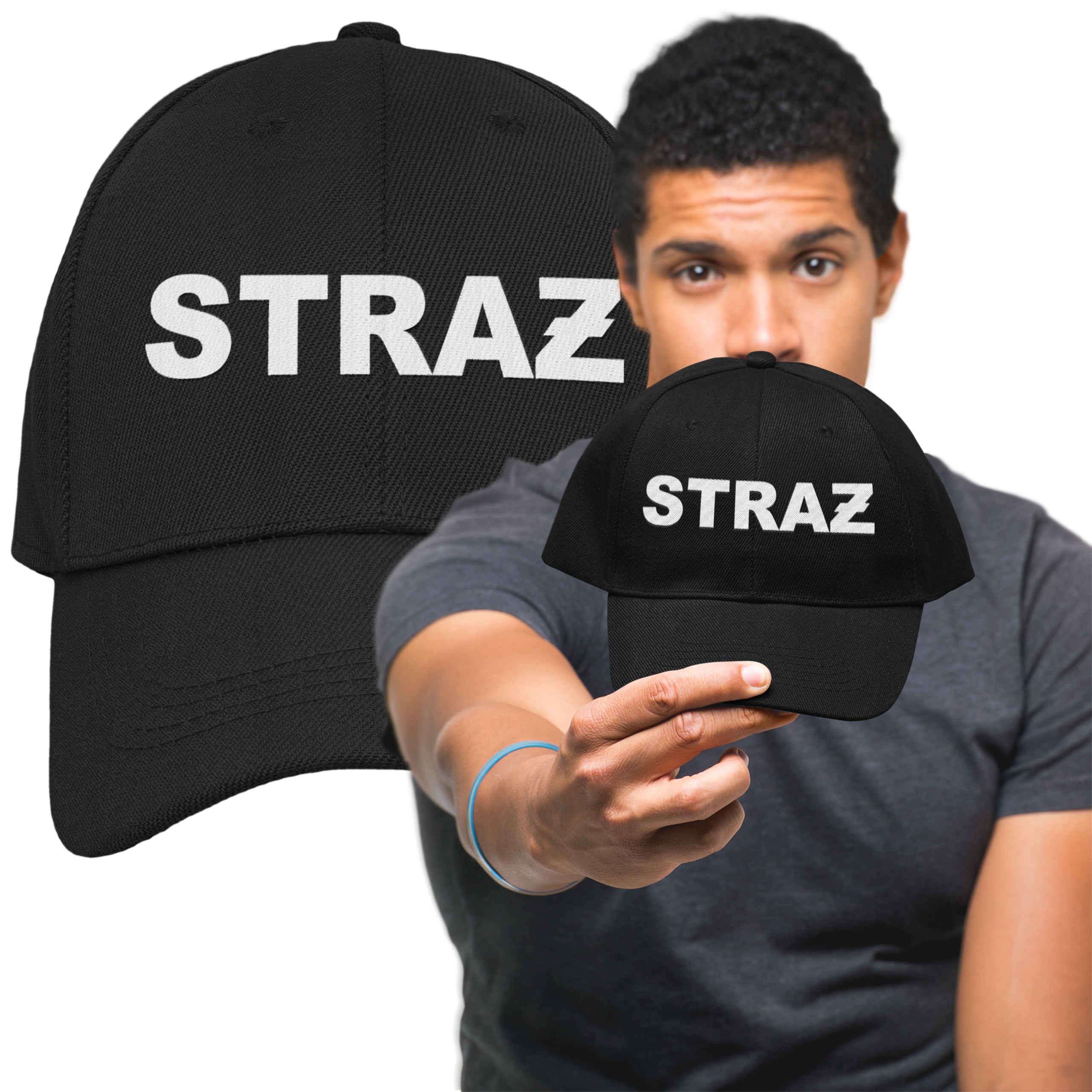 

Letnia Czapka Z Daszkiem Nadruk Straż bejsbolówka