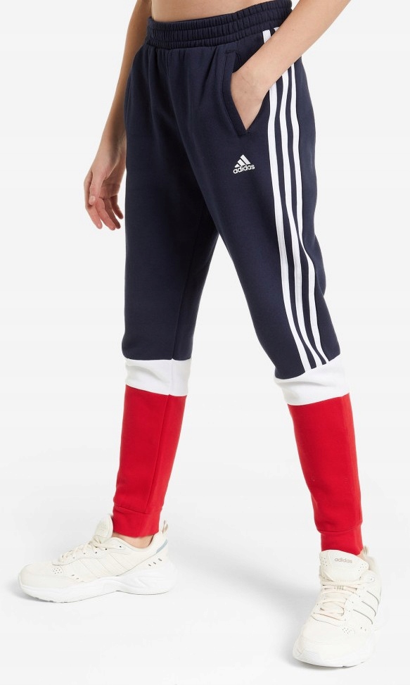 spodnie dziecięce dresowe adidas r 140 GS8875 ciepłe bawełna