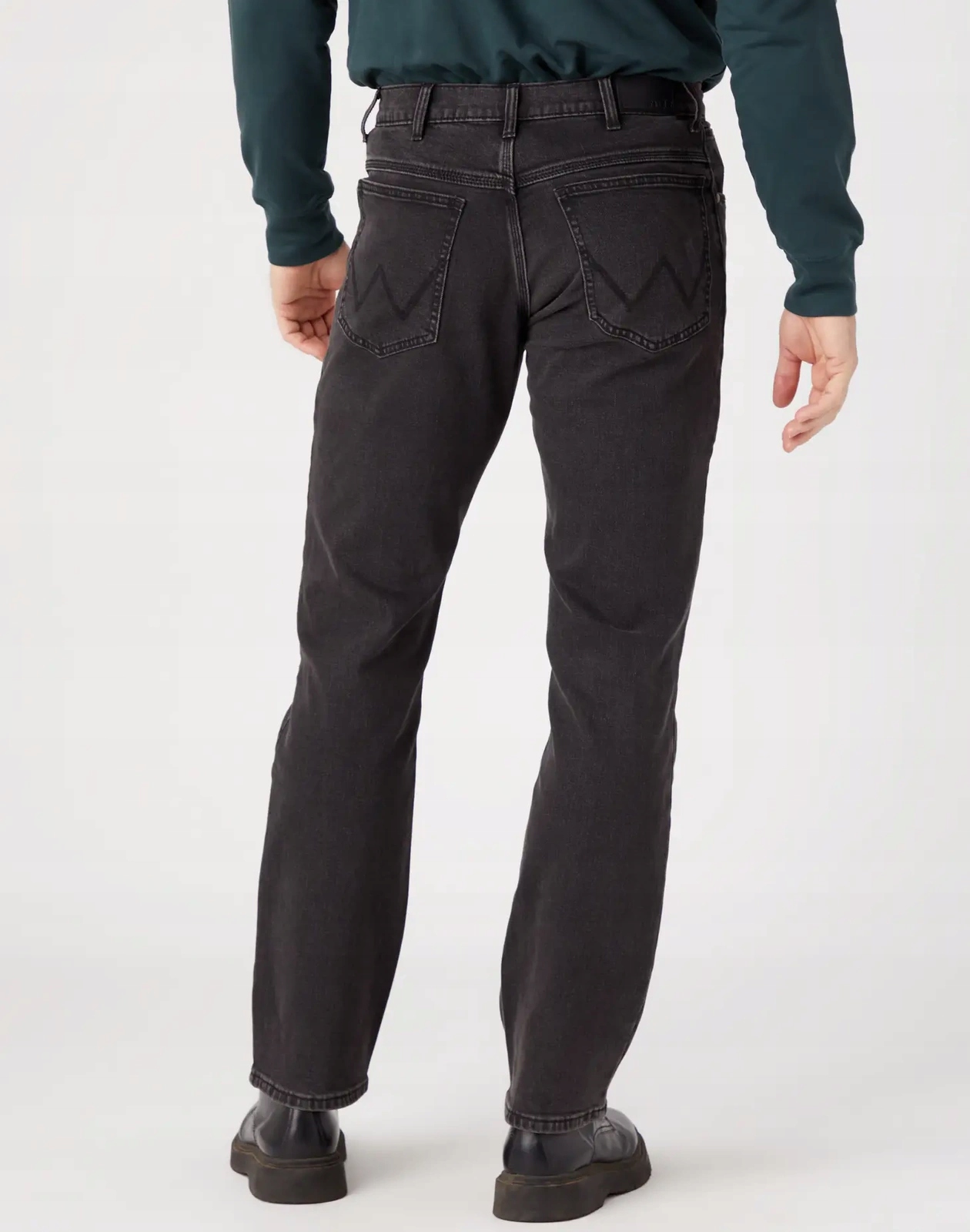 Męskie jeansy proste Wrangler Straight Authentic Grey W10TOB115 38/32