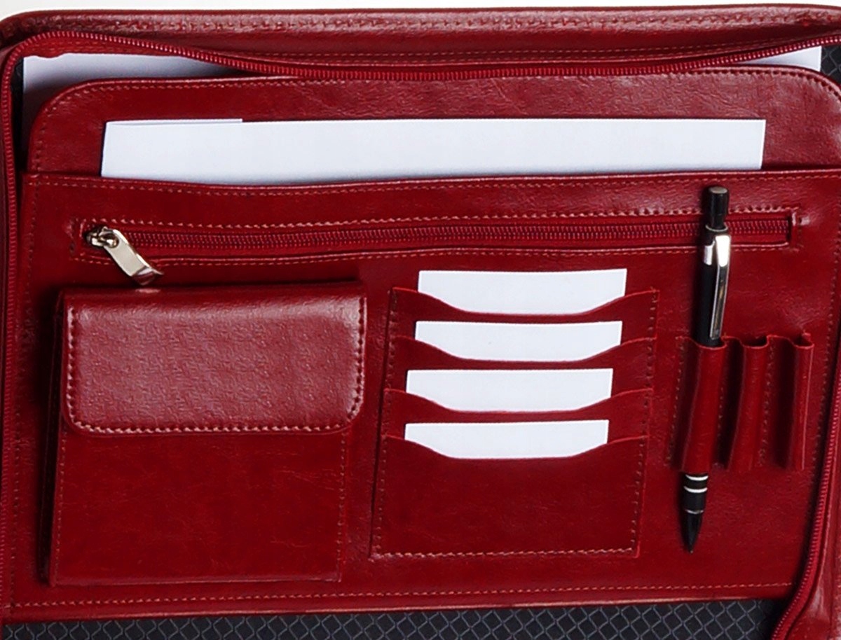 SKÓRZANA TECZKA NA DOKUMENTY BIWUAR SOLOME LW07 A4 Marka Solome