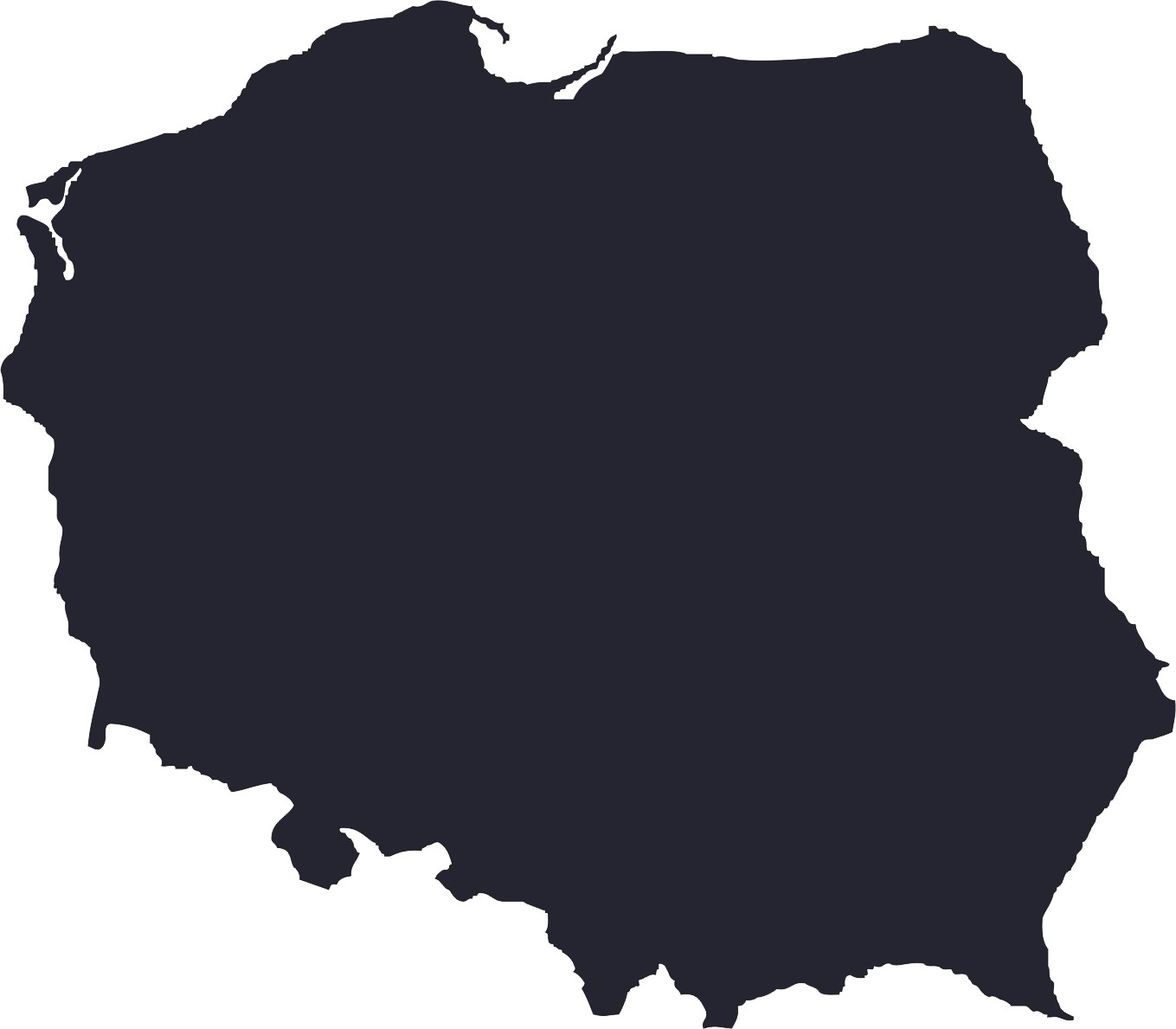 Mapa Tabule magnetická magnety Metalová plechová Polsko 50 cm