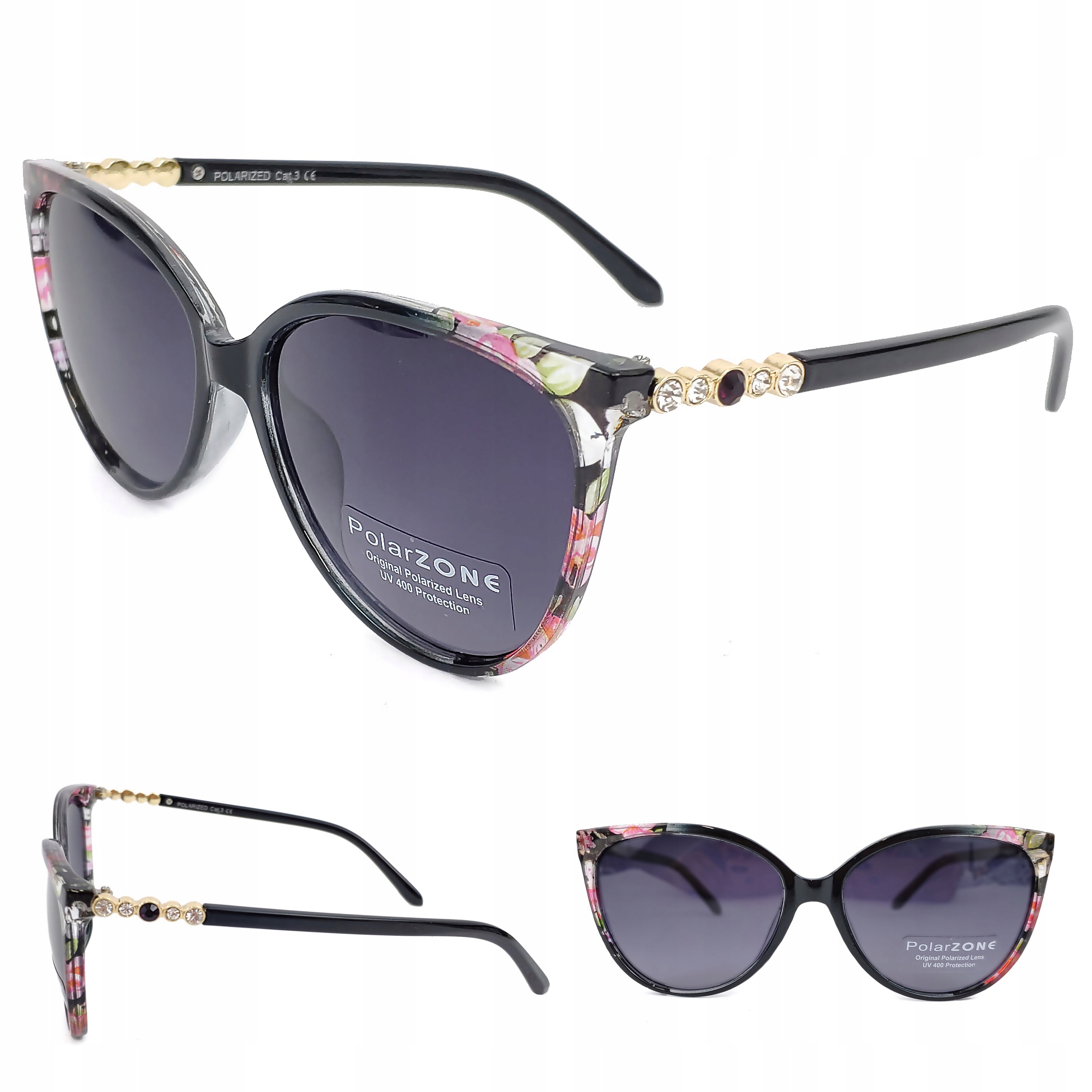 

Okulary Damskie Polaryzacyjne PolarZONE Etui Filtr