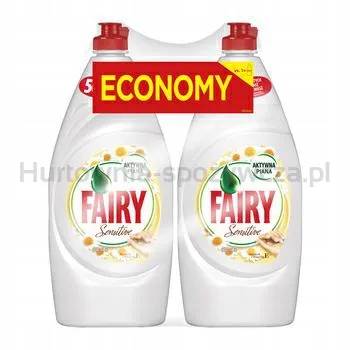 Fairy Tekutý prostředek na mytí nádobí Heřmánek s vitamínem 2 x 900 ml