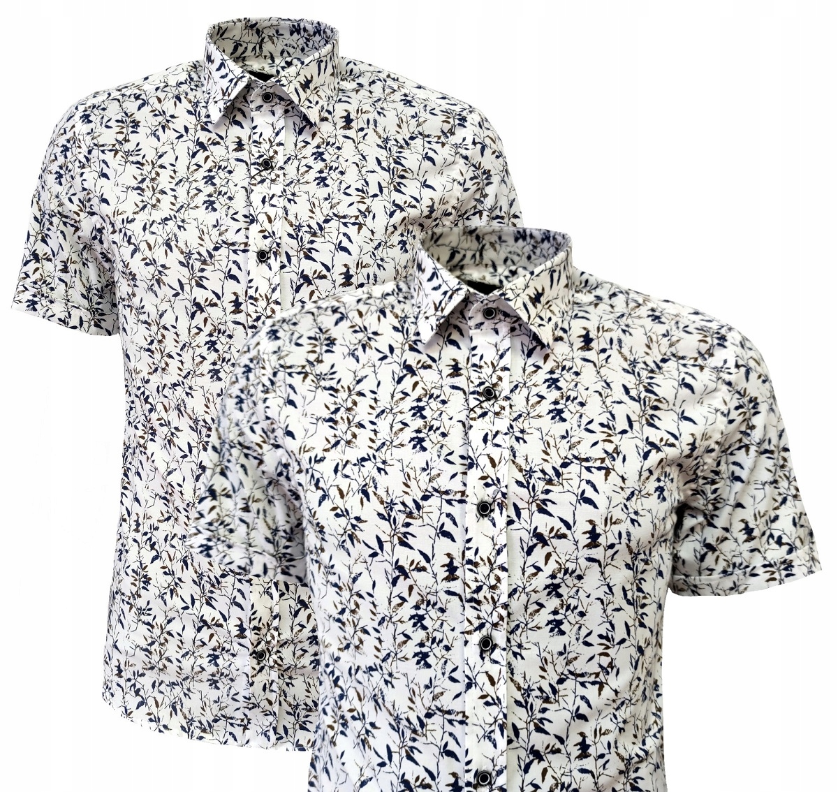 

Koszula Meska Wizytowa Slim-fit Wzór Bawełna XXL