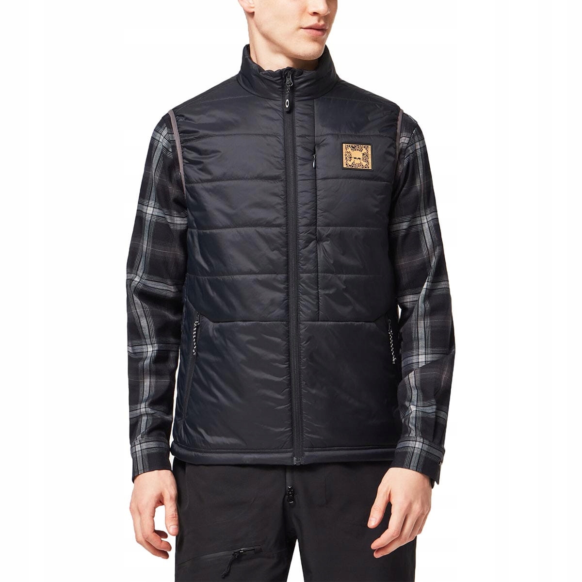 Oakley pánská prošívaná vesta bunda bez rukávů černá bez kapuce M