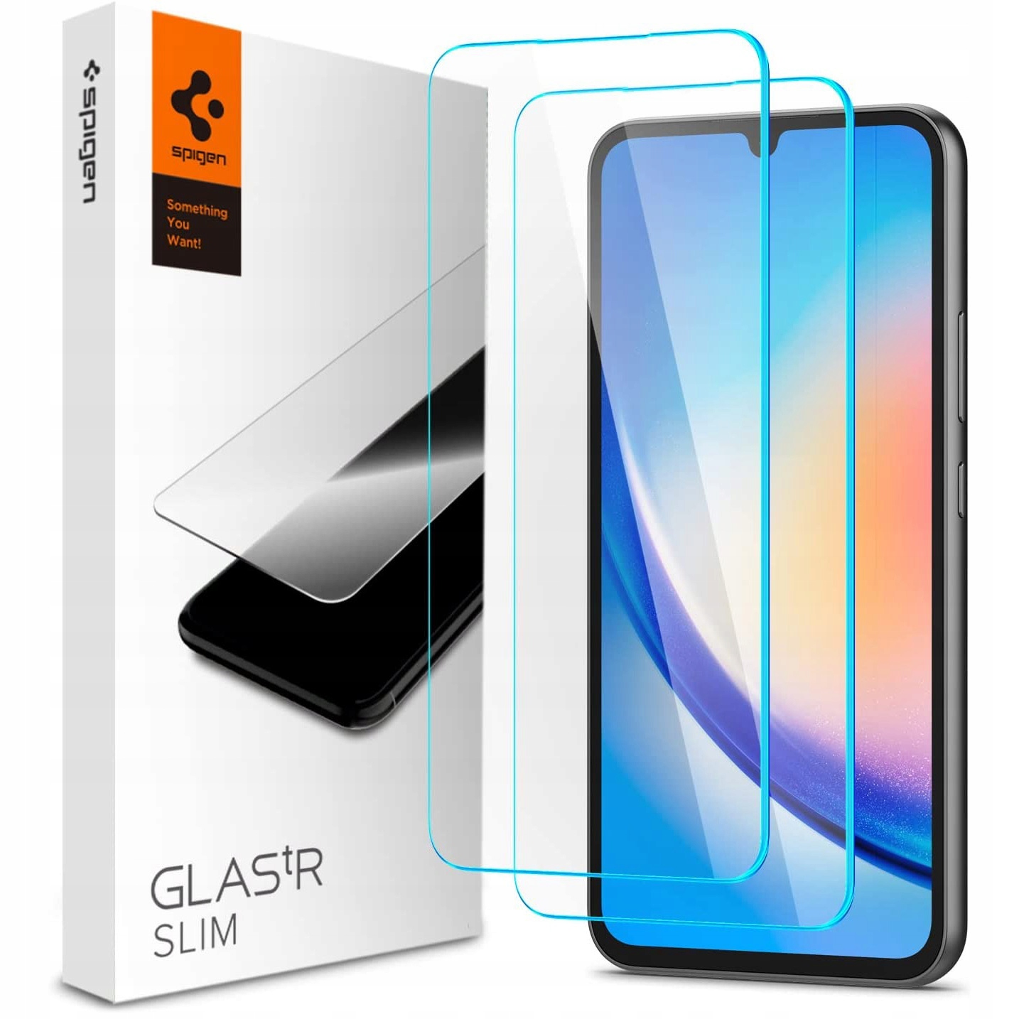 

Szkło hartowane do Galaxy A34 5G, Spigen Slim 2P