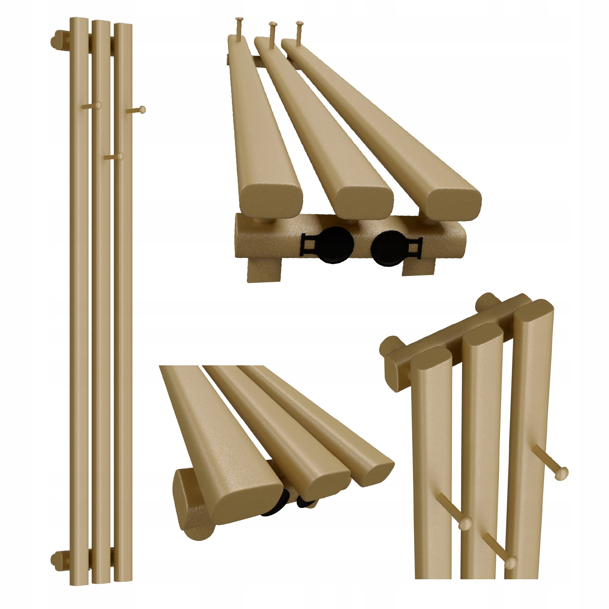 Dekorativní radiátor HORYZONT3 Hook 120x21 quartz 2