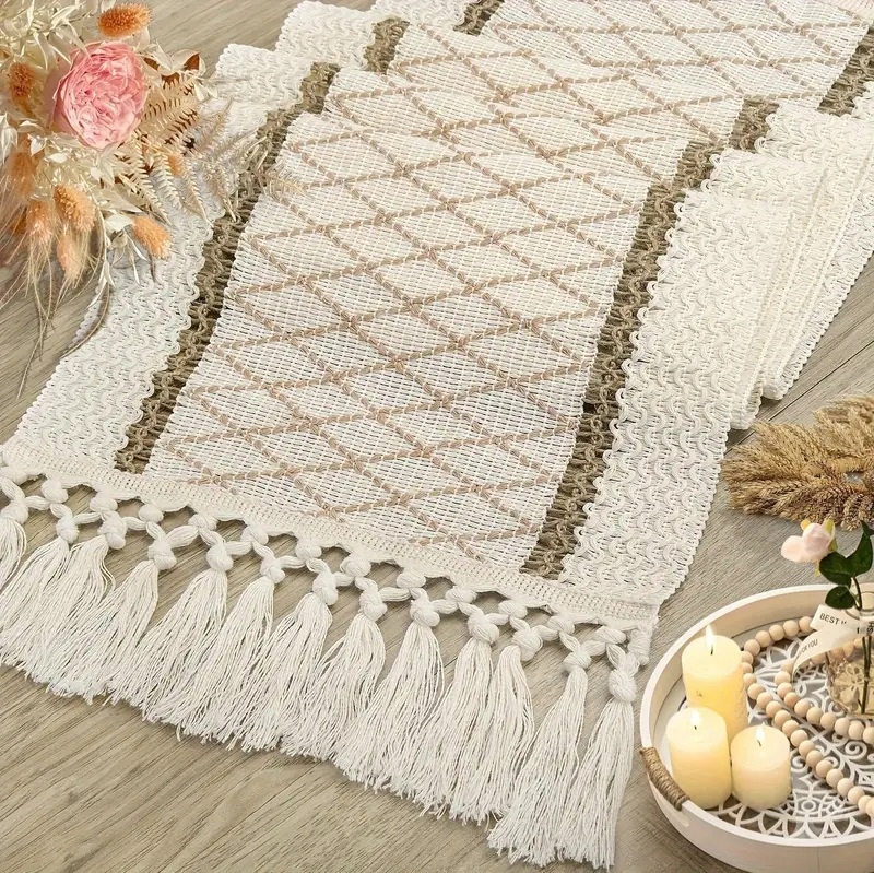 Bieżnik obrus na stół komodę ławę 30x228 rustykalny retro bawełniany