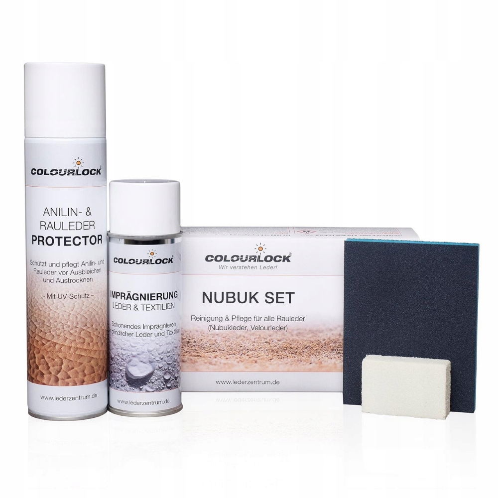 Colourlock Nubuk Set Zestaw do czyszczenia konserwacji nubuku zamszu weluru