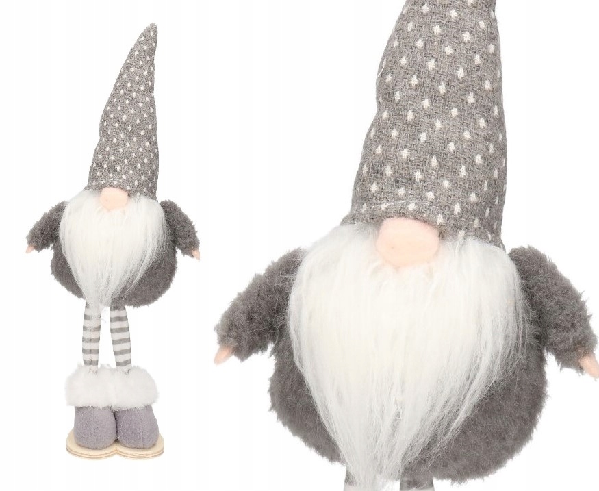 

Skrzat Krasnal Mikołaj Gnom Świąteczny Duży 33CM