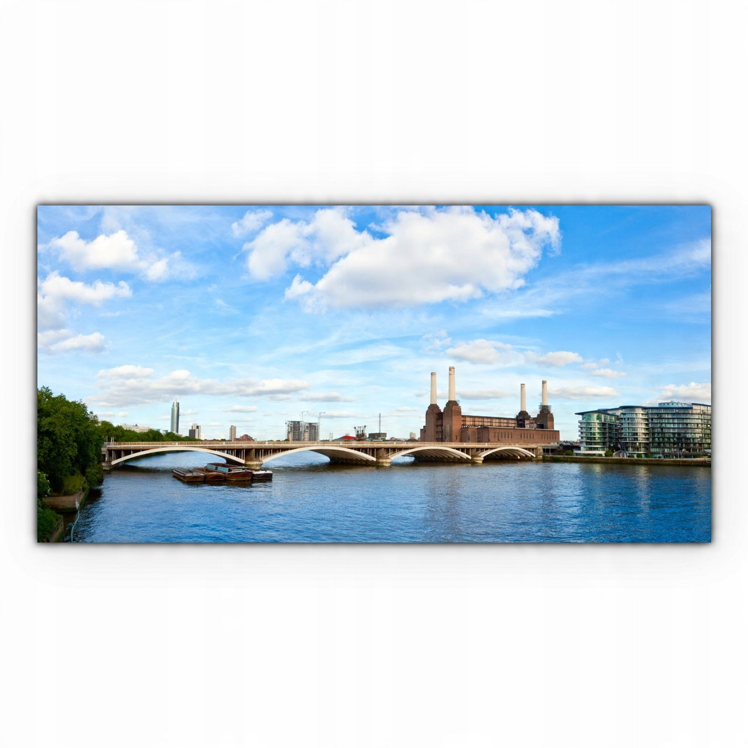 

Canvas na ramie ścienny 140x70 Rzeka Most Brytania