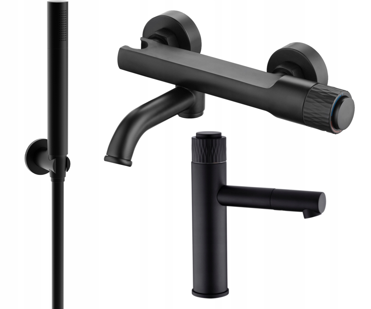 

Mexen Diamond R70 Zestaw Wannowy Bateria Czarny