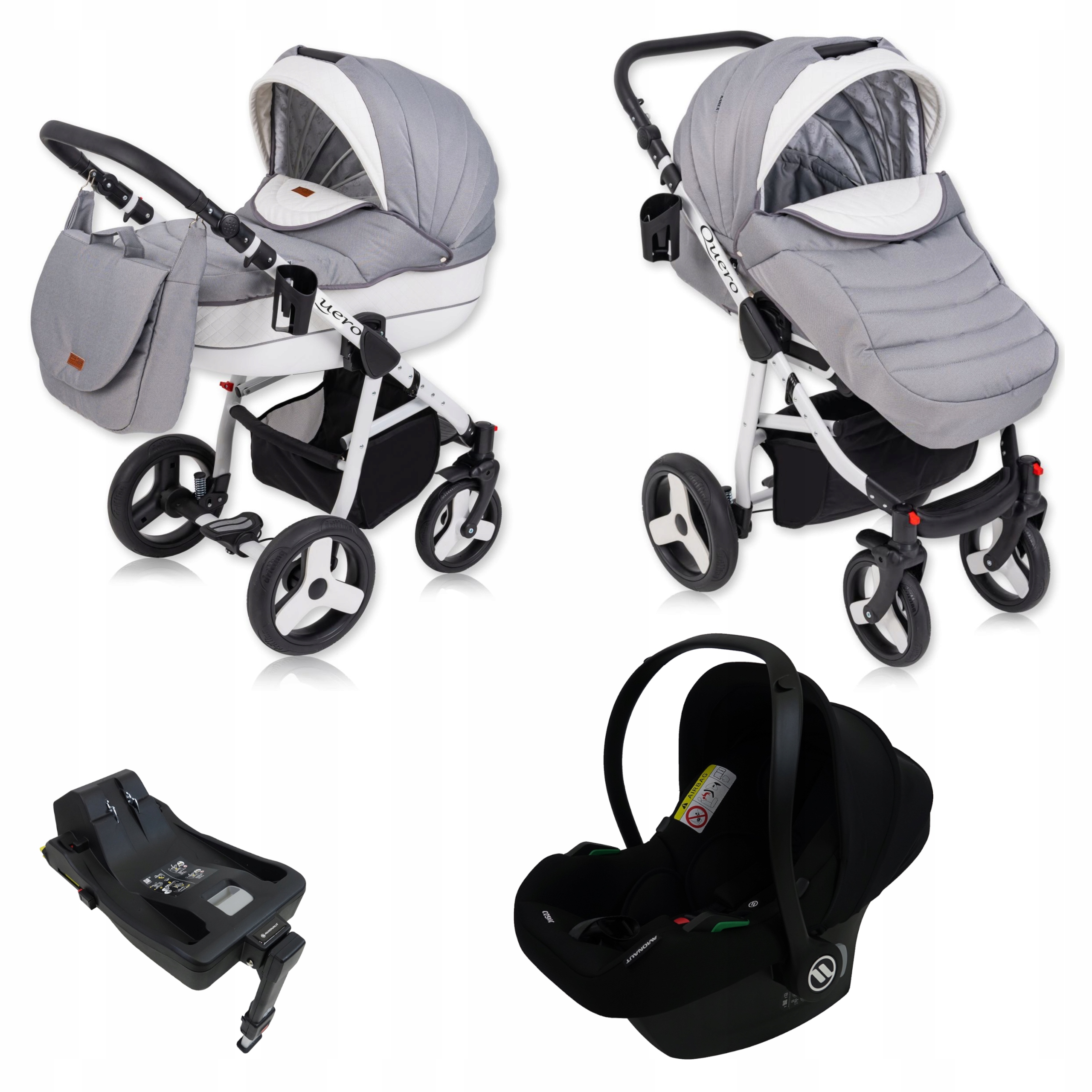 Quero Alu Eco Wózek Dziecięcy 4W1 Isofix Karex