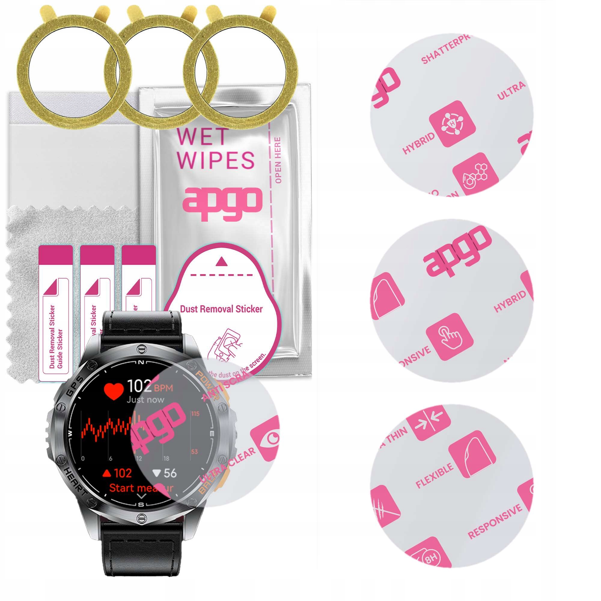 3x Hibrid üveg Dremac DM1-F készülékhez, helyettesítő edzett, flexible