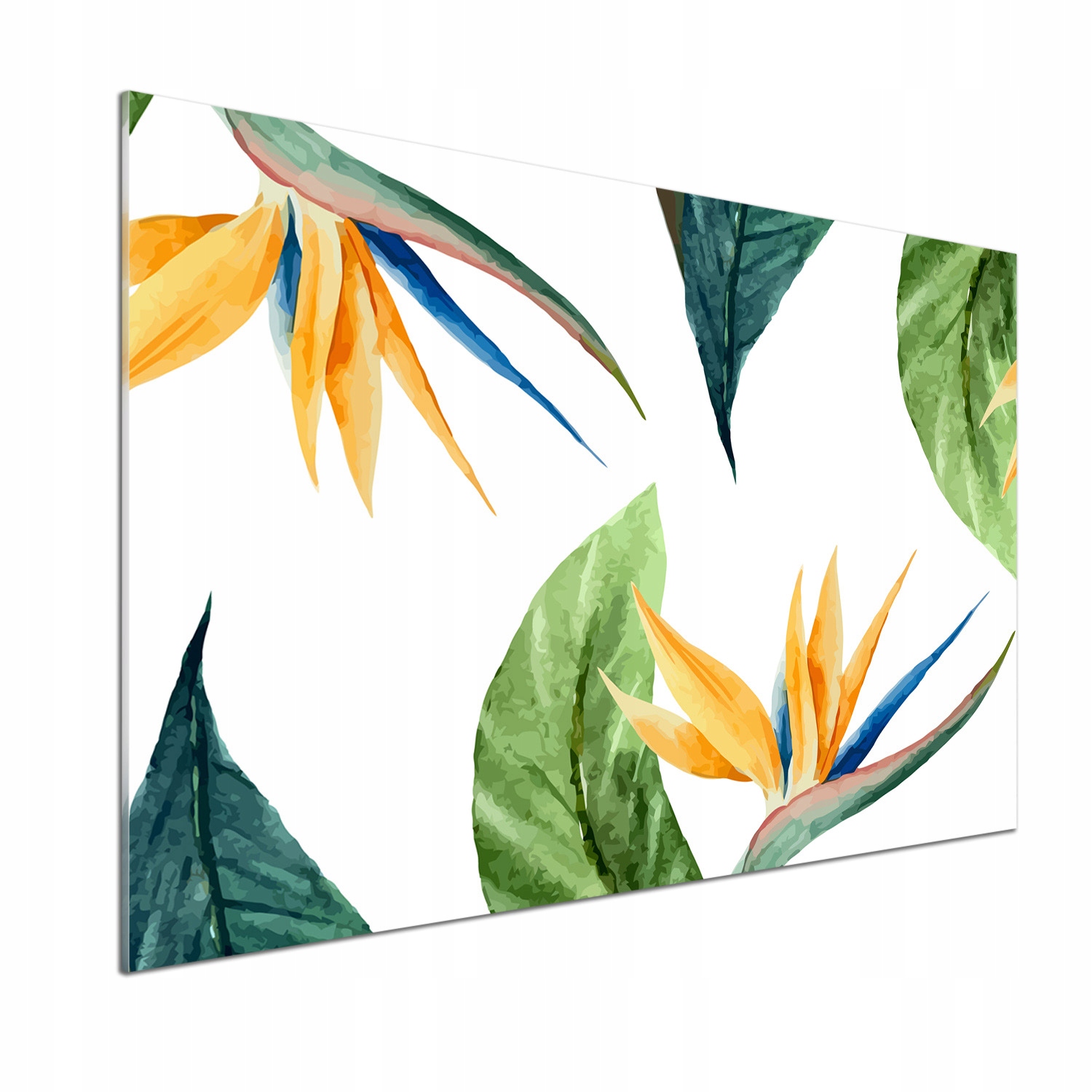 Panel do kuchyně Tropické květiny 100 x 70 cm Lepidlo