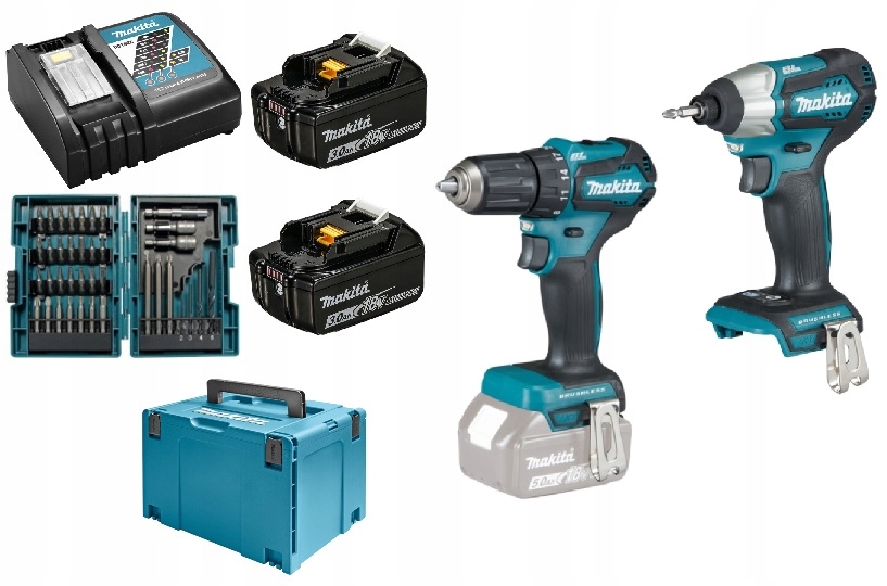 MAKITA ZESTAW COMBO DTD155 + DDF483 DLX2220JX2 (DLX2220JX2) • Cena