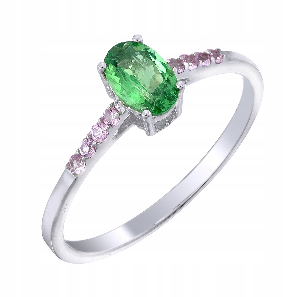 Prstýnek Ag 925 Zelený Tsavorit 3799-R-TS-WP vel. 15