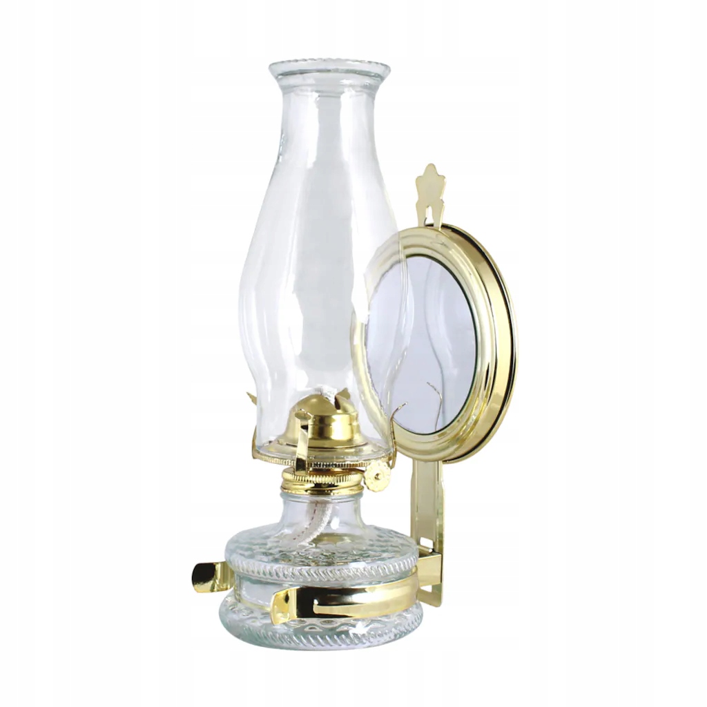 

Lampa Naftowa Lustrzana złota wys. 31cm