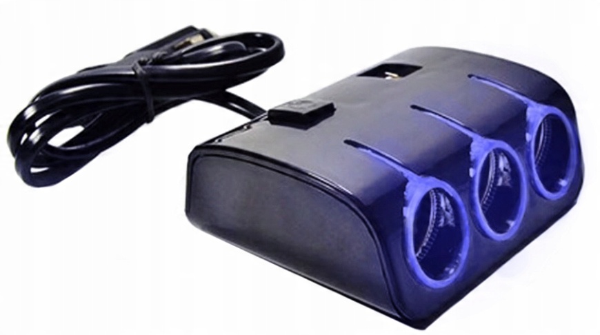 

Mocny rozdzielacz zapalniczki 12-24V 2x Usb 120W