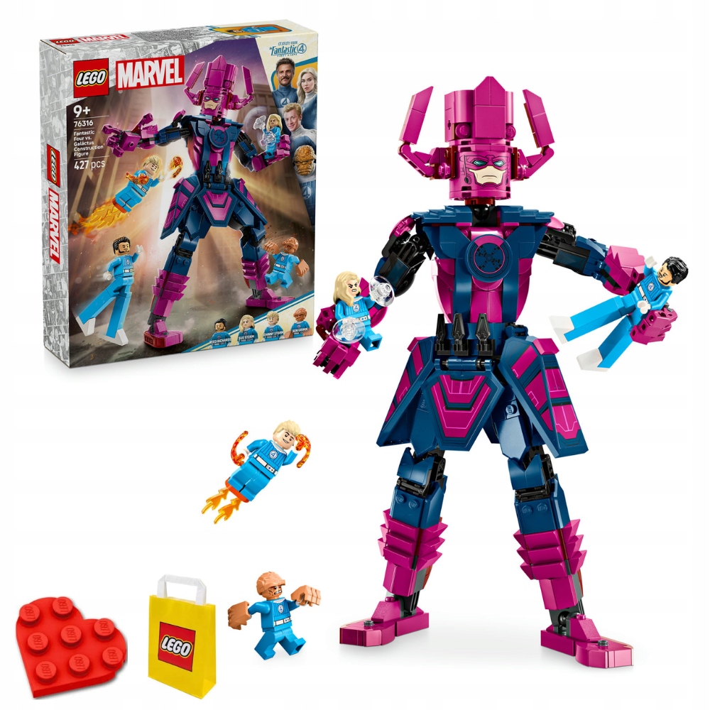 stavebnice Lego Heroes Fantastická čtyřka versus Galactus 76316 427 dílků