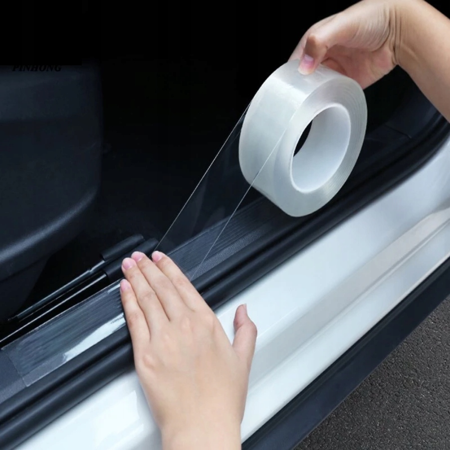 TAŚMA FOLIA OCHRONNA GRUBA NA PROGI RANTY DRZWI 3CMx10M ZABEZPIECZAJĄCA Szerokość produktu 3 cm