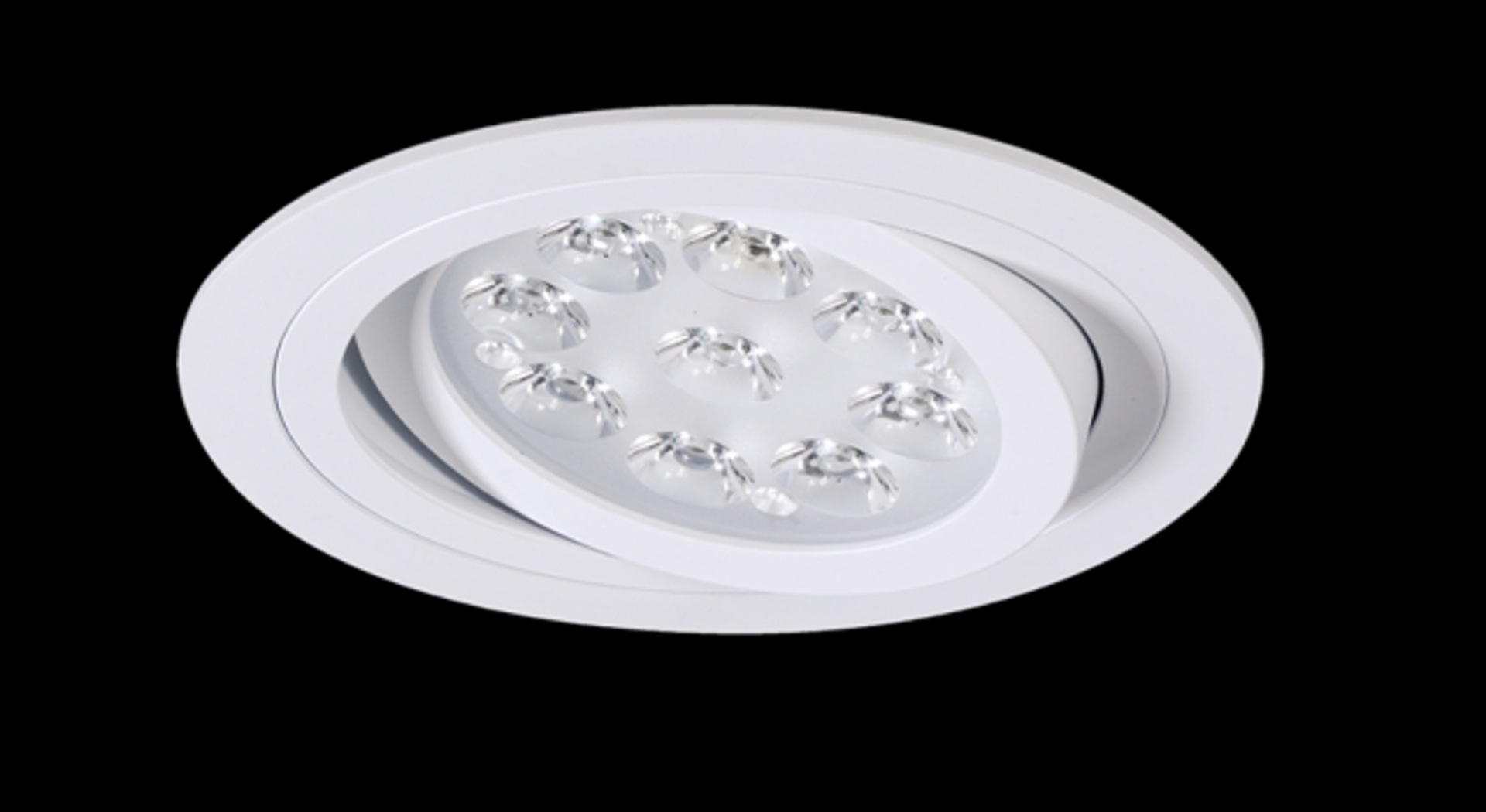 Bpm Vestavné svítidlo Aluminio Blanco, bílá, 9LEDx3W, 12V 4271LED.D40.3K