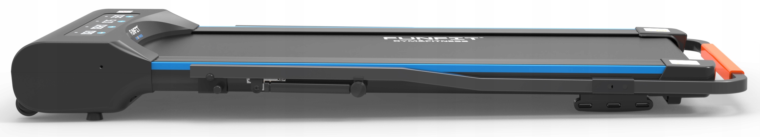 BIEŻNIA DOMOWA ELEKTRYCZNA LCD SKŁADANA FUNFIT Pomiary dystans prędkość spalone kalorie