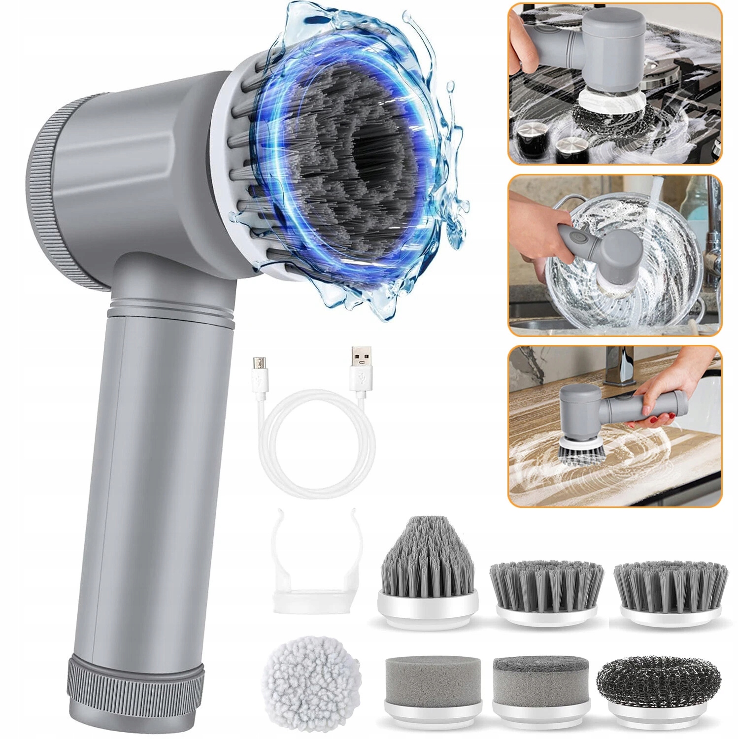 Levně Elektrická Rotační Myčka, Bezdrátová, Ruční, Na Stěnu, Okna, Dlaždice