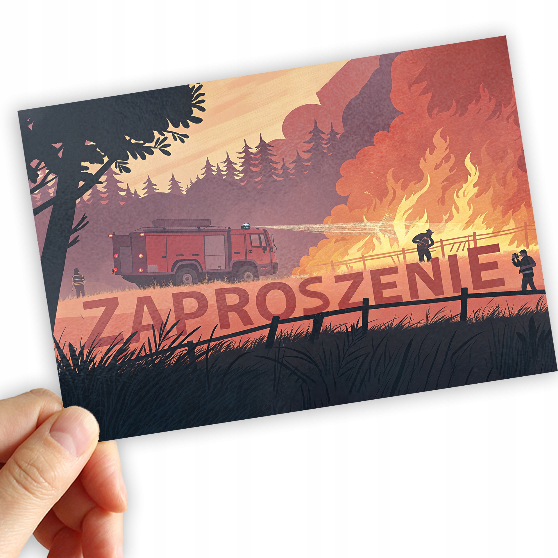 ZAPROSZENIE STRAŻ POŻARNA STRAZ POZARNA DLA DZIECI ZAPROSZANIA URODZINOWE