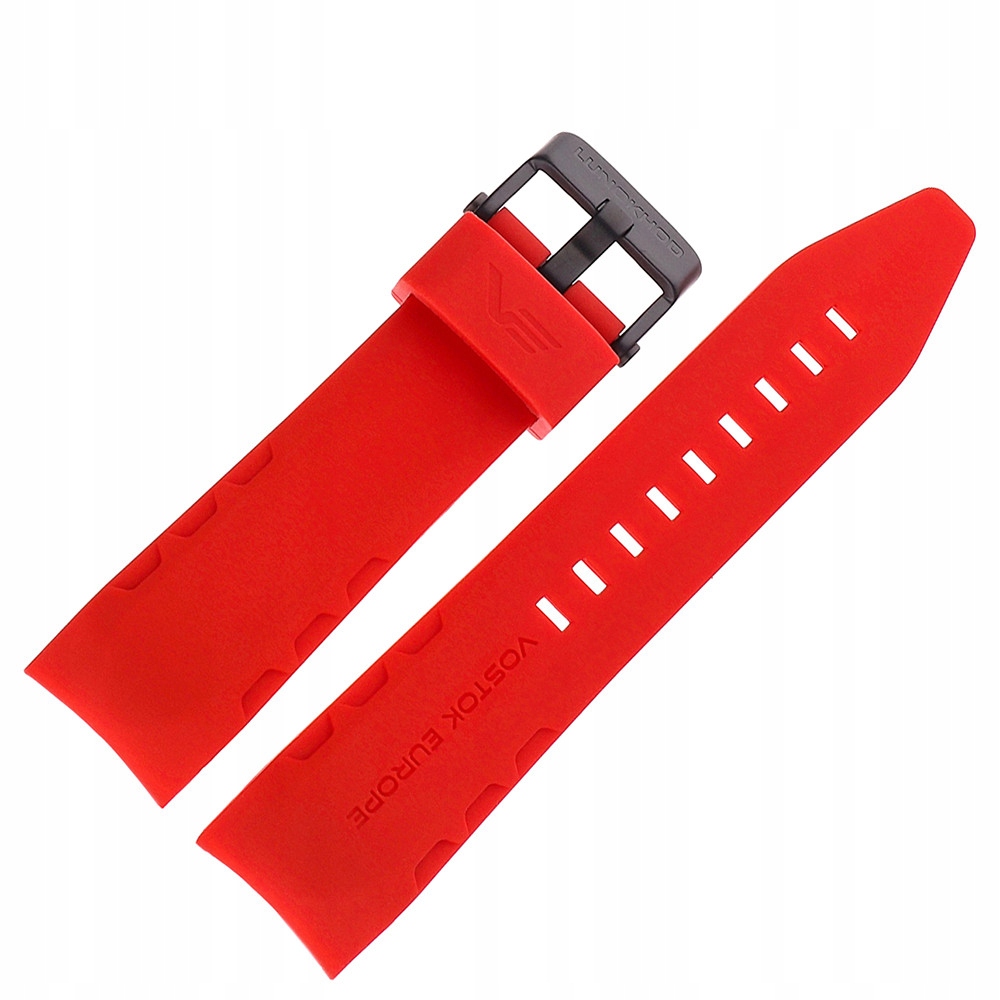 Lunokhod pásek Silikon (4208) červený s černou kl.