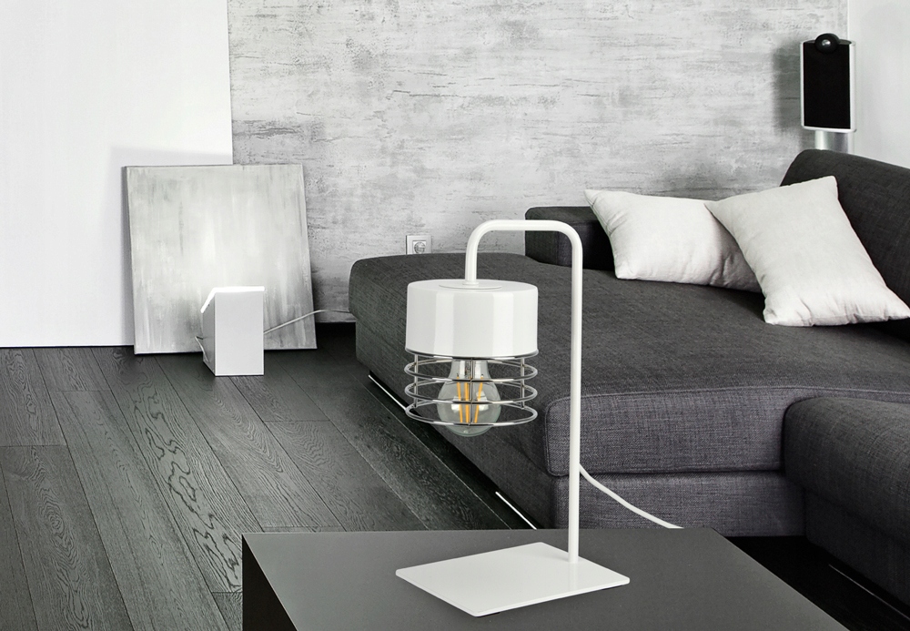 Lampka Nocna Stołowa Dekoracyjna LED CHROM VIGO Typ nocna stołowa