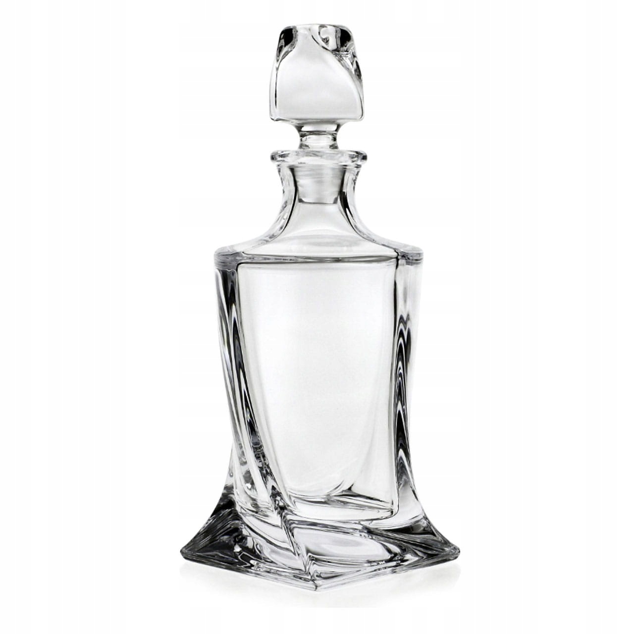 Exkluzivní Krystalová karafa na whisky a víno Bohemia Quadro 400 ml