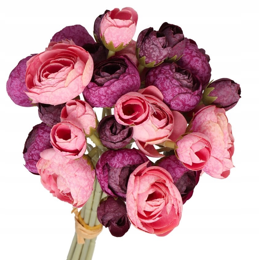 SZTUCZNE KWIATY PEŁNIK JASKRY PEONIA PIWONIA 36SZT