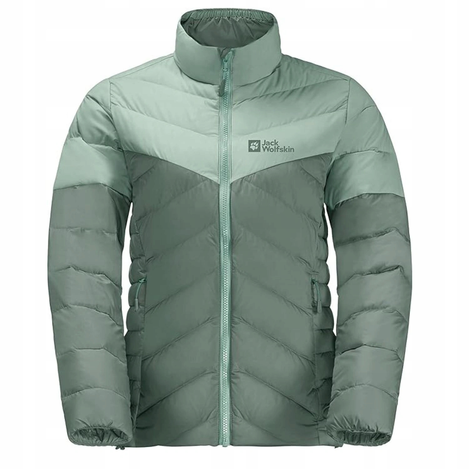 Dámská zimní prošívaná bunda Jack Wolfskin Tundra péřová zelená vel. XXL