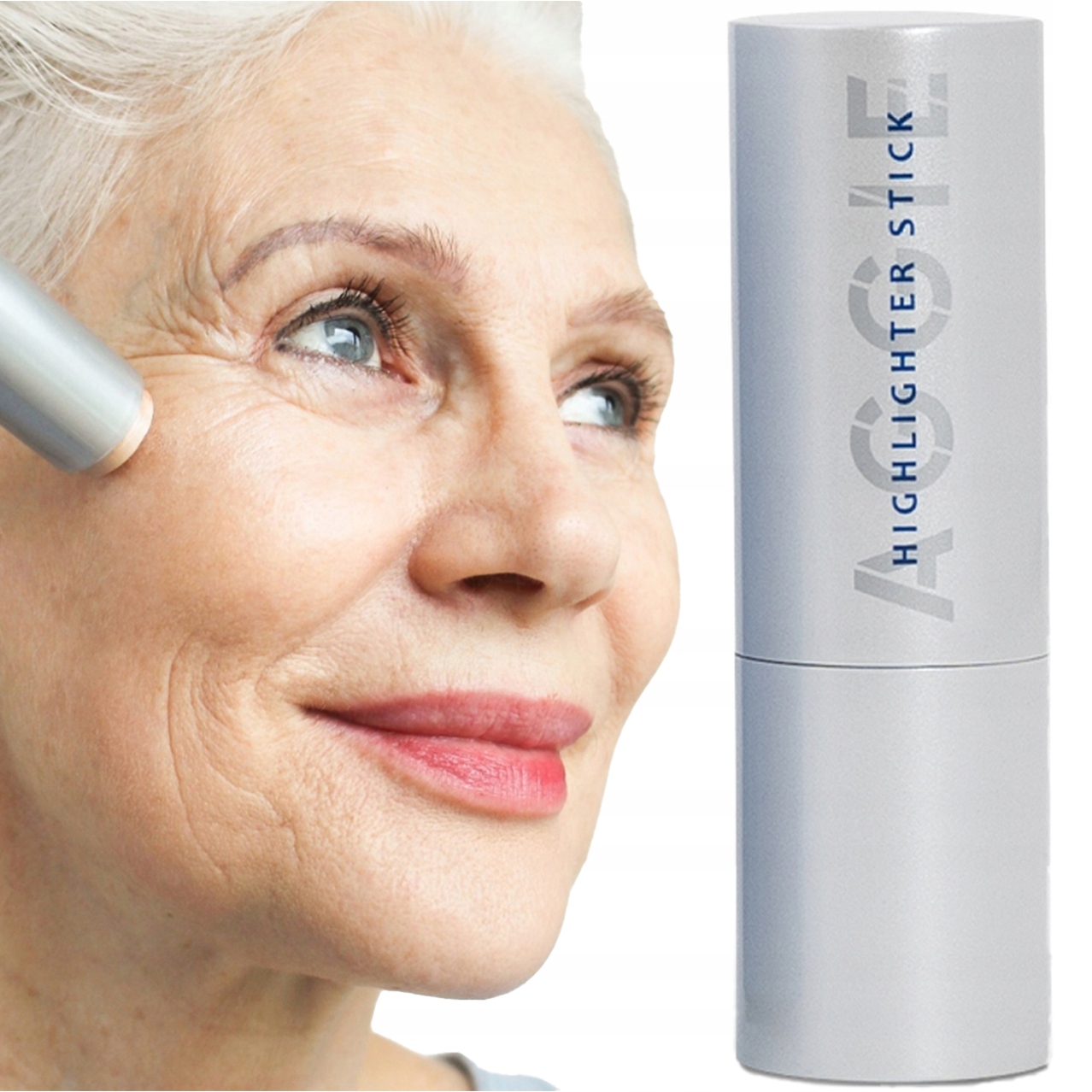 Rozjasňovač V Tužce, zrcadlový efekt Aggie, Vyživující, pohodlné nanášení