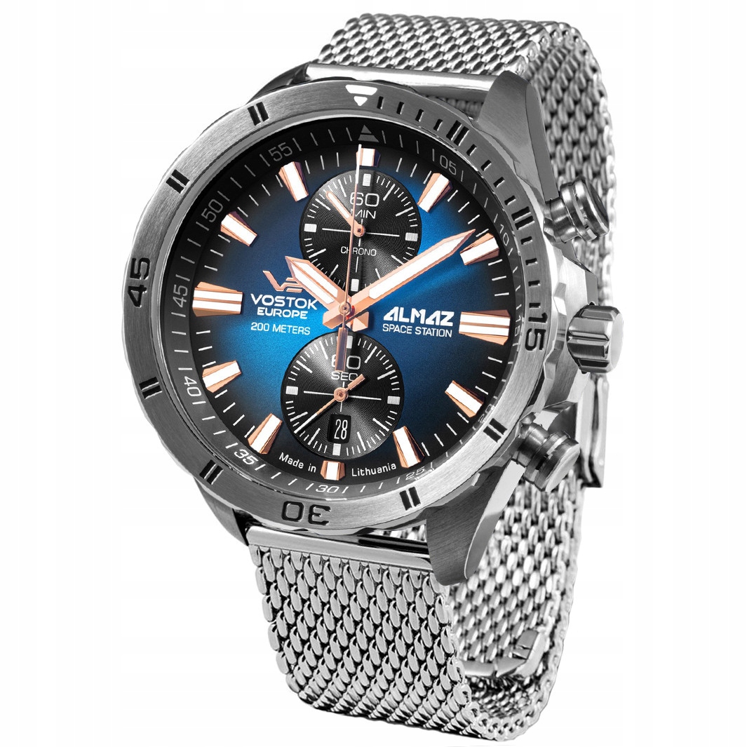 Pánské Hodinky Vostok Europe 6S11-320A675B stříbrné