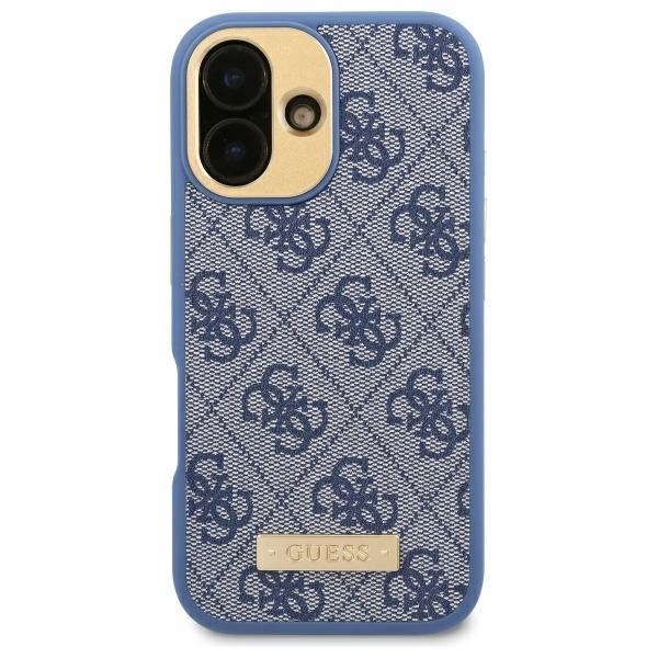 Guess GUHMP16LU4GPRB iPhone 16 Pro 6.3" modrý/modrý hardcase 4G Logo Pla