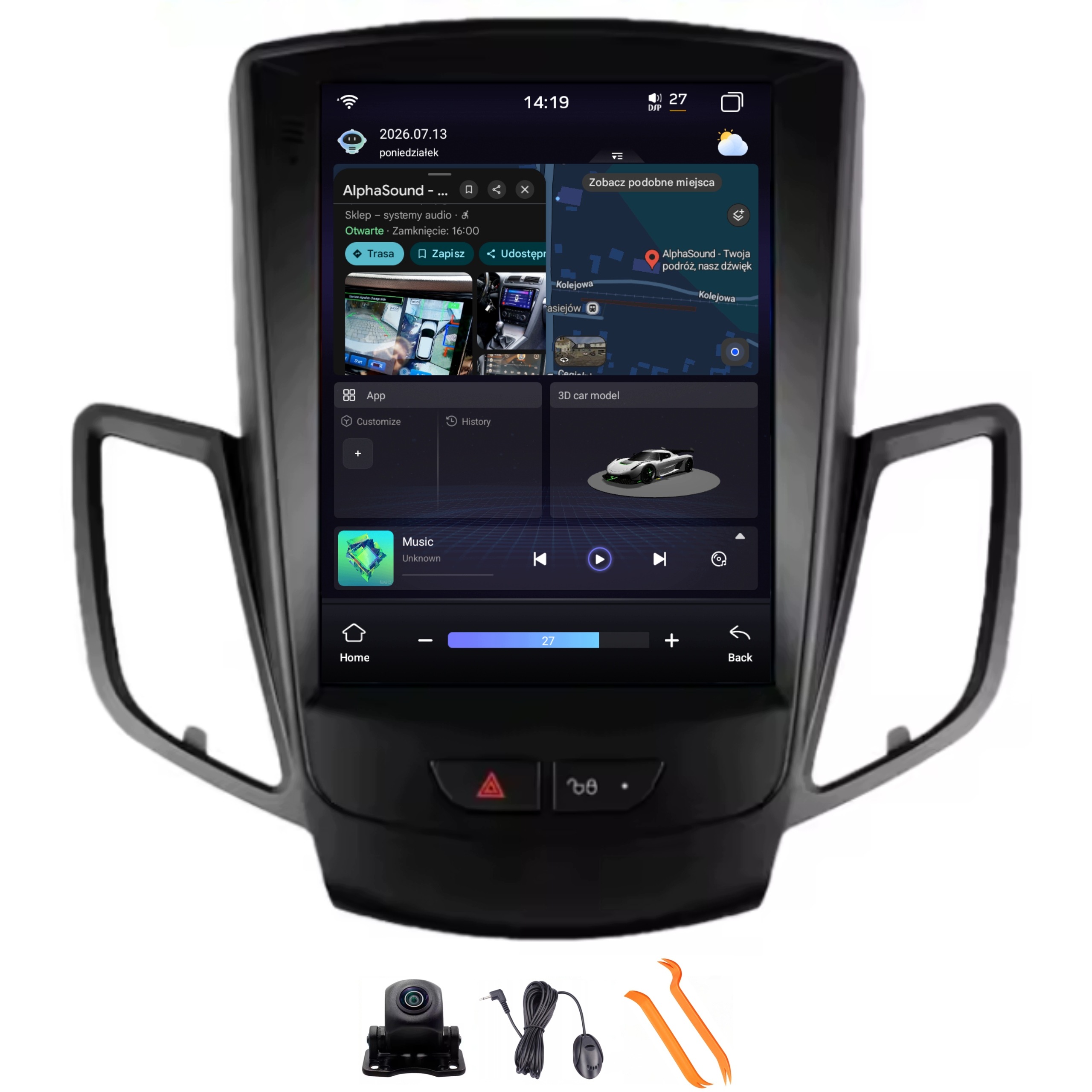 Radio Android Navigácia Ford Fiesta Mk 7 08-12 6/128GB Lte 4G CarPlay Gps