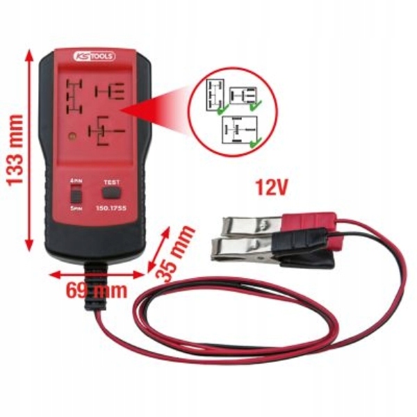 Tester Na Kalibráciu Relé 12V Ks Tools