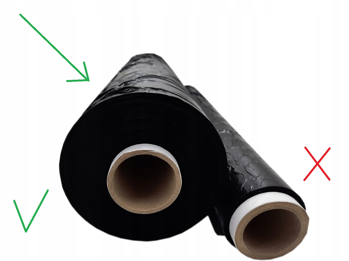 Folia Stretch Kolor Czarna 5,20kg 500m MAX długa Kod producenta MIKE_5KGnettoCZARNA