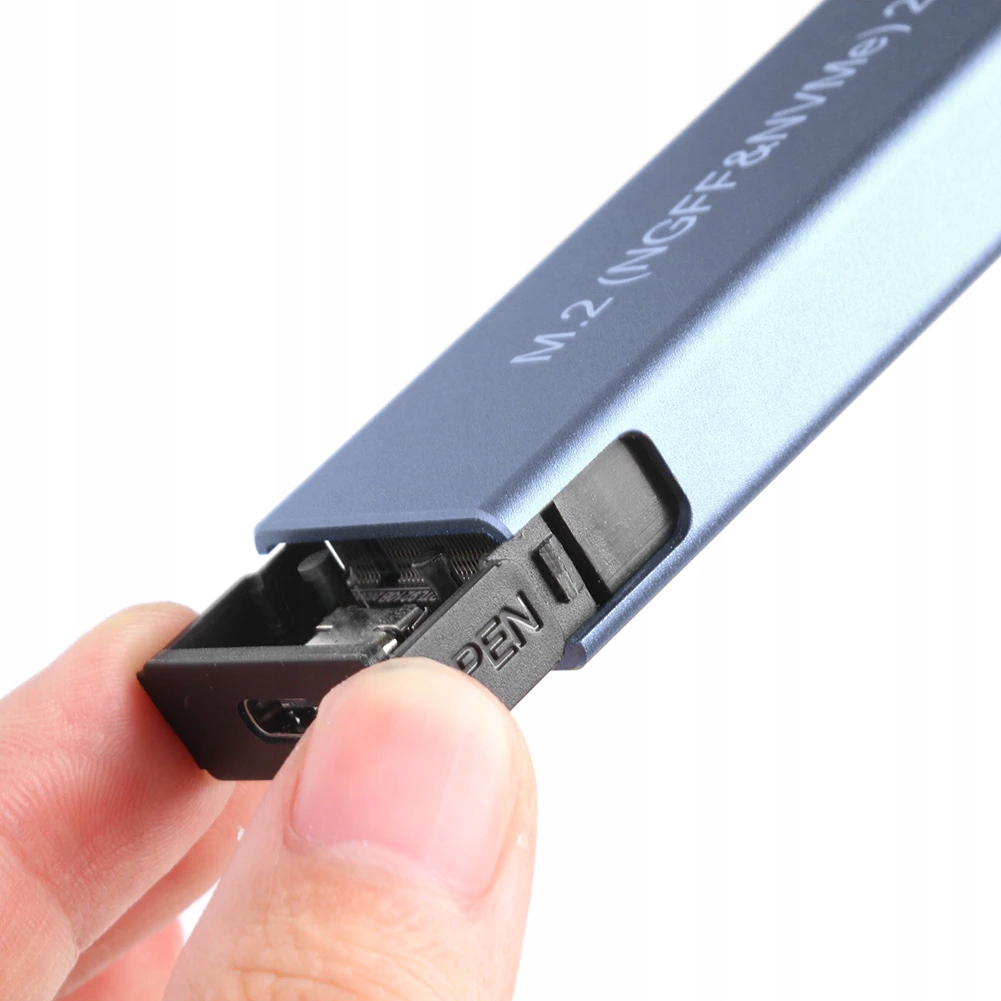 OBUDOWA DO DYSKU ZEWNETRZNEGO SSD NVME M.2 M2 USBC Waga produktu z opakowaniem jednostkowym 0.1 kg